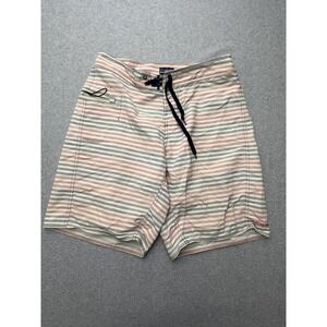 Patagonia Board Shorts Mens 32 Multicolor Stripe Swim Trunks Quick Dry Surf